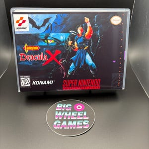 Castlevania Dracula X (Super Nintendo) Custom Game Case with Artwork - Brand New!