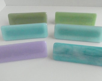 Fused Glass Cabinet or Drawer Pulls - Odds And Ends on Sale by BPRDesigns