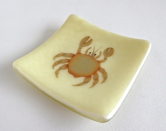 Fused Glass Crab Ring Dish by BPRDesigns