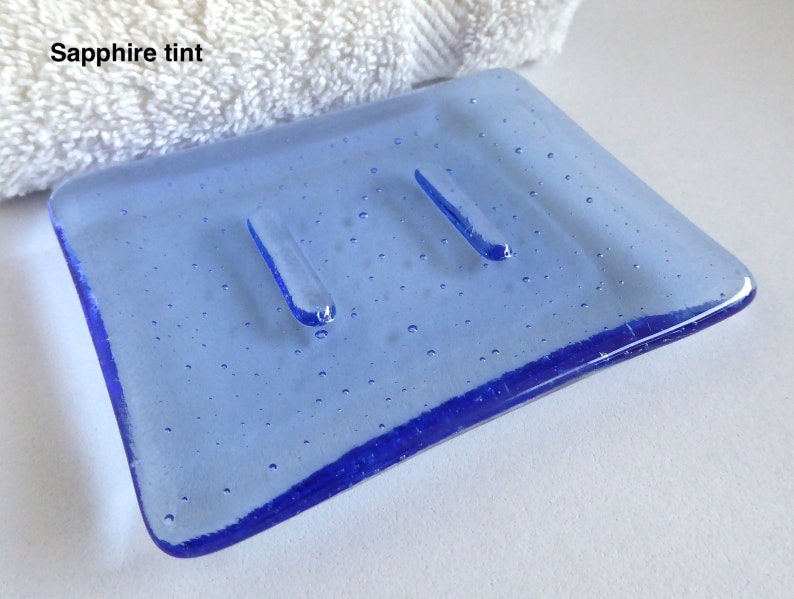 Fused Glass Soap Dish in Transparent Glass by BPRDesigns image 10