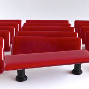 Decorative Red Opal Fused Glass Cabinet or Drawer Pulls by BPRDesigns