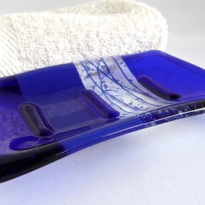 Fused Glass Soap Dish in Cobalt Blue by BPRDesigns image 4