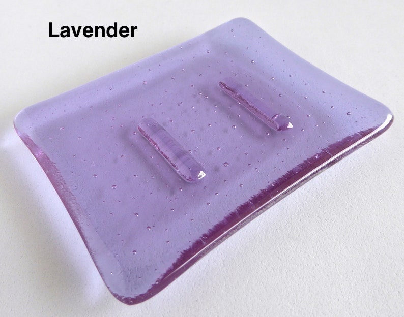Fused Glass Soap Dish in Transparent Glass by BPRDesigns image 7