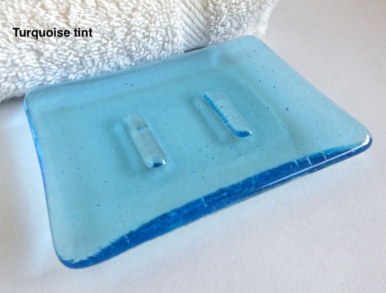 Fused Glass Soap Dish in Transparent Glass by BPRDesigns image 9