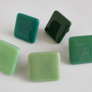 Decorative Green Fused Glass Cabinet Door Knobs by BPRDesigns
