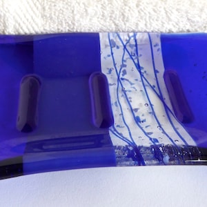 Fused Glass Soap Dish in Cobalt Blue by BPRDesigns image 2