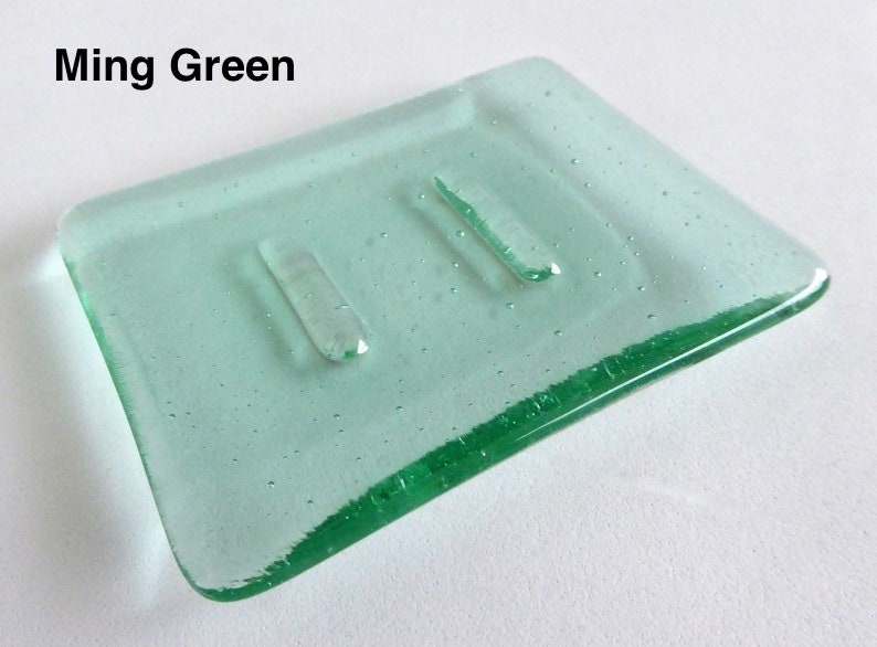 Fused Glass Soap Dish in Transparent Glass by BPRDesigns image 6