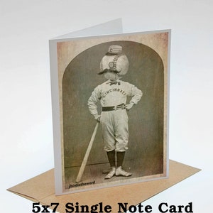Cincinnati Reds, Baseball Card, Boyfriend Gift, Gifts for Men, For Sports Fan, Coach Gift Idea, Fathers Day, Favorite Uncle, Old Timey
