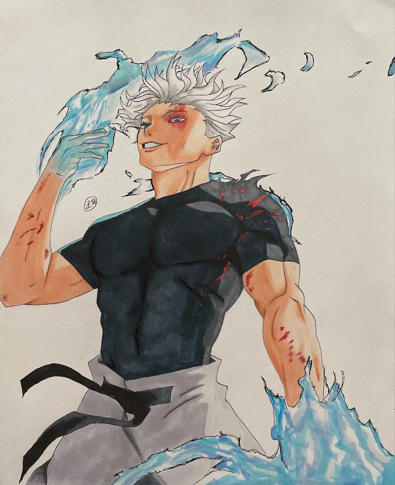 Gojo Satoru/satoru Gojo - Jujutsu Kaisen/anime/manga/colored Drawing - Etsy