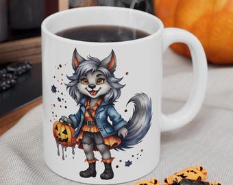 Halloween Werewolf Mug: Monster Coffee Lover Gift