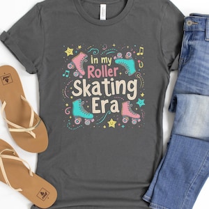 In My Roller Skating Era TShirt, Roller Skater Tee, Gift for Her, Retro Shirt, Skating Gifts, Roller Skate T-shirt, Roller Skating Gift