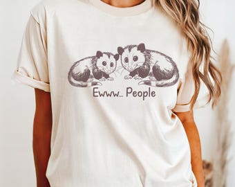 Comfort Colors Opossum T-Shirt: Funny Introvert Tee