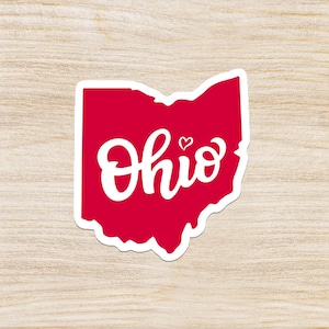 Ohio Script Sticker - Vinyl Sticker, Laptop Stickers, Hydroflask Stickers, Ohio Sticker, Car Decal, Ohio, Ohio Pride, Scrapbook