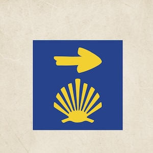 Camino de Santiago Arrow Shell Design (Digital Download)