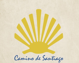 Camino de Santiago Digital Download, Camino Shell, Cricut Machine, Printable