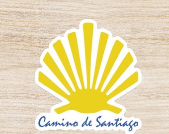 Camino de Santiago Sticker – Waterproof Sticker for Travelers, Hikers & Backpackers | Pilgrim Gift | Souvenir | Compostela