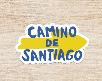 Camino de Santiago Sticker: Waterproof Vinyl Decal for Pilgrimage Memories