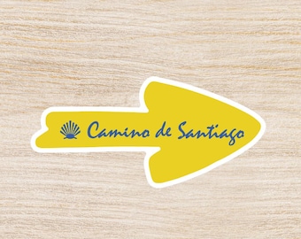 Camino de Santiago Sticker – Waterproof Pilgrim Souvenir, Travel Journal Sticker