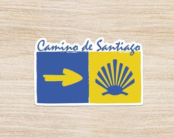 Camino de Santiago Sticker: Waterproof Pilgrimage Sticker