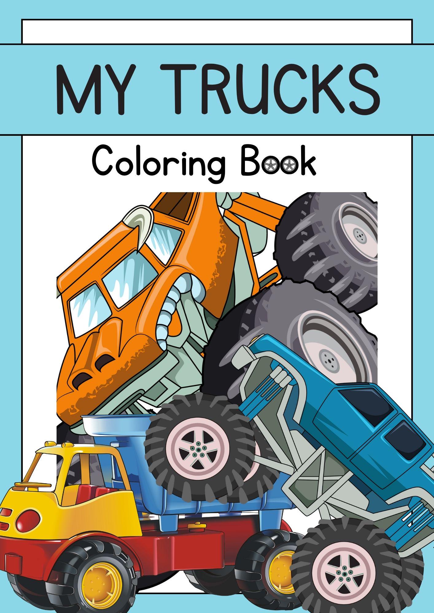 Printable Truck Color by Number for Kids Fun &amp; Educational Coloring ...