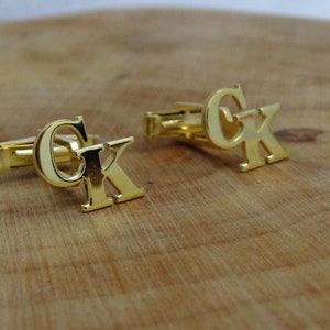 Gemelos para padrinos de boda, gemelos con iniciales para bodas, regalos de boda para él, gemelos para hombre, gemelos con iniciales personalizados, regalo para él