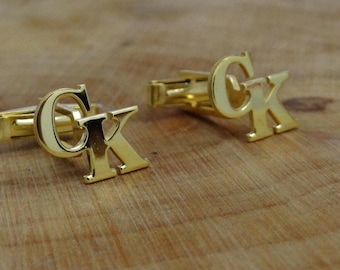 Cufflinks For Groomsmen, Initial Cufflinks For Weddings, Wedding Gifts For Him, Cufflinks for men Gift,Custom Initial Cufflinks,Gift For Him