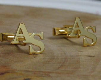 Personalized Name Cufflinks - Initials Cufflinks - Sterling Cufflinks - Customized Cufflinks - Groom Wedding Cufflinks - Cufflinks for Groom