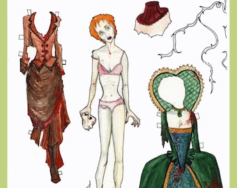 Zombie Couture Paper Dolls