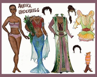 Annika, Underhill Paper Doll