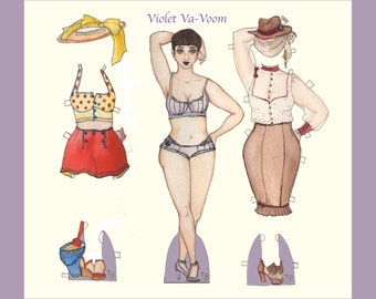 Violet Va-Voom Paper Dolls