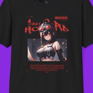 Zenless Zone Zero Shirt | Fan Art Shirt | Grace Howard Shirt | Genshin Shirt | ZZZ | Hoyoverse | Mihoyo (Grace Howard Red ZZZ)