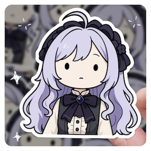 Vivian Dot Eyes :C Zenless Zone Zero ZZZ, Cute Decals, Laptop Decor, Planner Accessories, Scrapbook, Chibi Cartoon Kiss-Cut Stickers