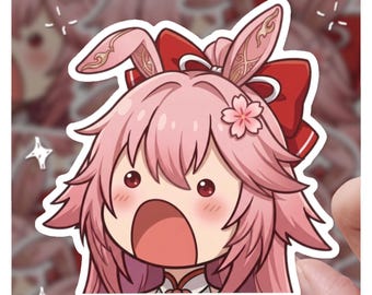 Pegatina chibi de Evanescia, linda, HSR, Honkai Star Rail, fan art / Pegatina de Honkai Star Rail / Pegatina HSR / Pegatina de vinilo de 3" / 3 pegatinas