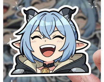 Lucia Smiling Laughing / Pegatina de Zona Cero sin Zen / Pegatina 3 / Pegatina de vinilo de 3" / 3 ZZZ / Pegatina 3