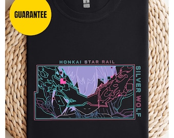 Camiseta Silver Wolf Nivel 999 L999 HSR Fan Art, Camiseta Honkai Star Rail, regalo para ella, regalo para hombre, regalo para niño
