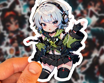 Pegatina Zenless Zone Zero / Pegatina Anby Demara / Pegatina de vinilo de 3" / Anby Demara Zenless Zone Zero / Pegatina Anby Demara / Fanart