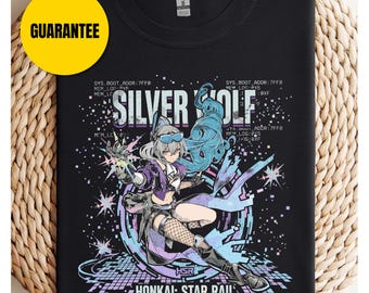 Silver Wolf Level 999 HSR Shirt Fan Art, Honkai Star Rail Shirt, gift her gift men gift boy gift