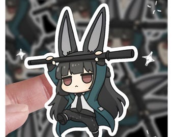 Chibi Miyabi Hands Up Meme | Zenless Zone Zero Sticker | 3 Sticker | 3" Vinyl Sticker | 3 ZZZ | 3 Sticker