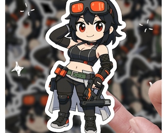 Pegatina ZZZ Grace Howard: Calcomanía Chibi de la Zona Cero sin Zen