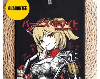 Arte de fan art de la camiseta blanca de Burnice, Zenless Zone Zero, regalo para ella, regalo para hombre, regalo para niño