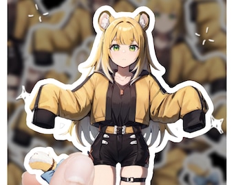 Pegatina Zenless Zone Zero / Pegatina Ju Fufu / Pegatina de vinilo de 3" / Ju Fufu Zenless Zone Zero / Pegatina Ju Fufu / Ju Fufu Fanart