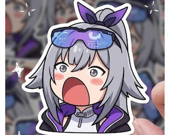 Silver Wolf Nivel 999 L999 Lindo HSR Honkai Star Rail Fan Art / Pegatina HSR Honkai Star Rail / 3 Pegatinas / Pegatina de vinilo de 3" / 3 Pegatinas