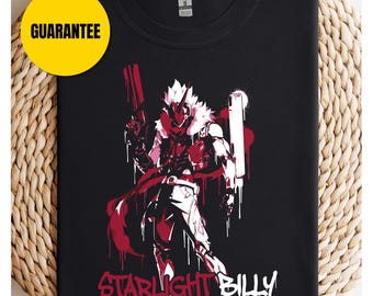 Starlight Billy Zenless Zone Zero Fan Art T-Shirt, ZZZ Game Apparel