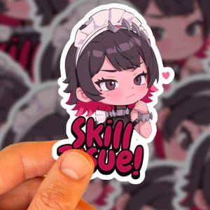 Zenless Zone Zero Sticker, Ellen Joe Chibi Sticker, 3&quot; Vinyl Sticker, Ellen Joe Zenless Zone Zero, Ellen Joe Sticker Fan Art (Skill Issue)