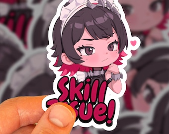 Pegatina Zenless Zone Zero, pegatina Ellen Joe Chibi, pegatina de vinilo de 3", Ellen Joe Zenless Zone Zero, Ellen Joe pegatina Fan Art (problema de habilidad)