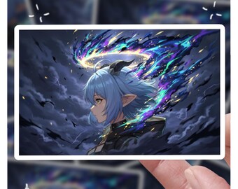 Pegatina Lucia Awakening Halo / Zenless Zone Zero / Pegatina de vinilo de 4" / Pegatina ZZZ