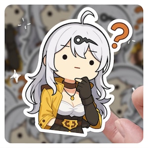 Yixuan Confused ZZZ Sticker, Zenless Zone Zero Sticker, 3&quot; Vinyl Sticker, Fan Art