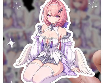 Remielle Dan Knees Blank Expression Sticker | Zenless Zone Zero Fan Art