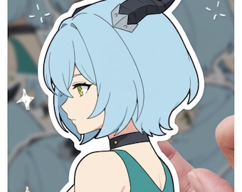 Lucia Casual Outfit Colores sencillos y trazos / Pegatina de Zona Cero sin Zen / Pegatina 3 / Pegatina de vinilo de 3" / 3 ZZZ / 3 Pegatina