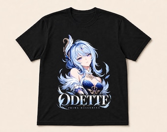 Genshin Impact Odette Shirt - Prima Ballerina Anime Graphic Tee - Snezhnaya Cryo Character Merch - Unisex Gaming Streetwear Shirt